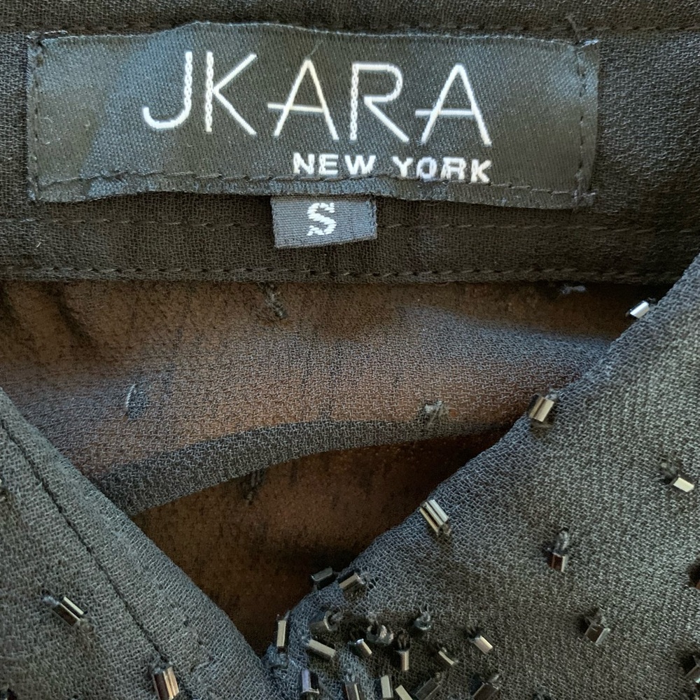 J Kara Black Beaded Top - Picture 5 of 5